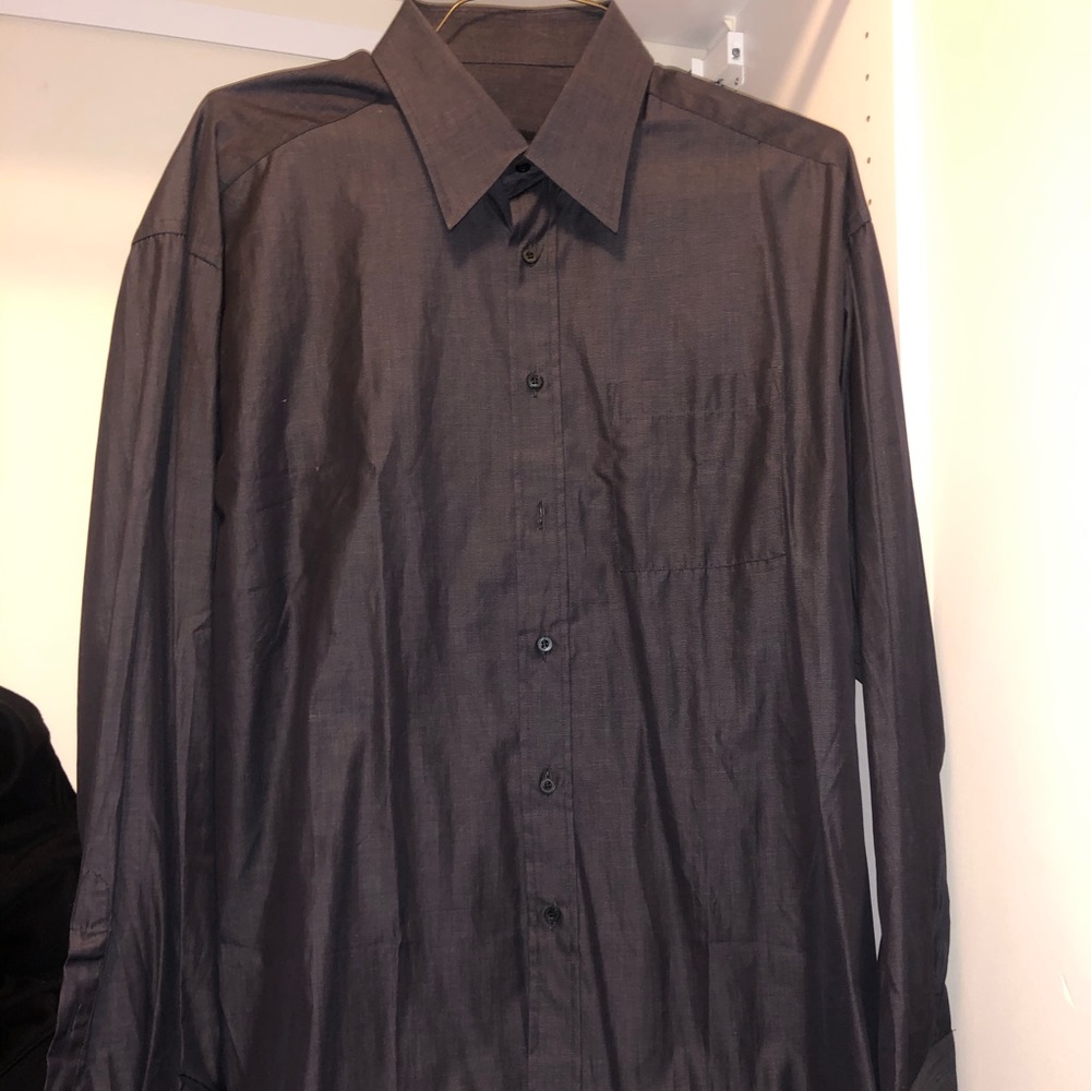Gucci Charcoal Grey Dress Shirt
